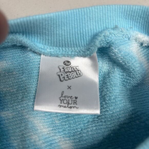 LOVE YOUR MELON x FRUITY PEBBLES  Flintstones Rare Tie Dye Sweatshirt Women's XS - Picture 6 of 10